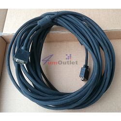 Кабел за монитор VGA-VGA, двойно екраниран, с филтри, 17 метра